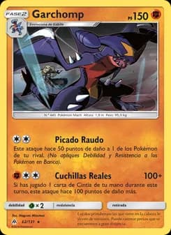 Garchomp card in Spanish