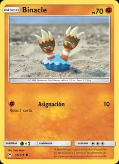 Binacle card in Spanish
