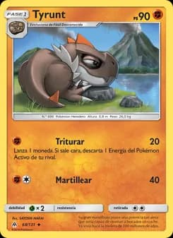 Tyrunt card in Spanish