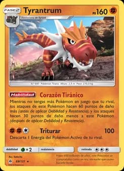 Tyrantrum card in Spanish