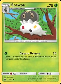 Spewpa card in Spanish