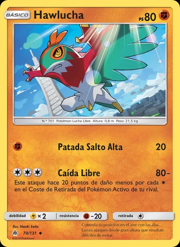 Hawlucha card in Spanish