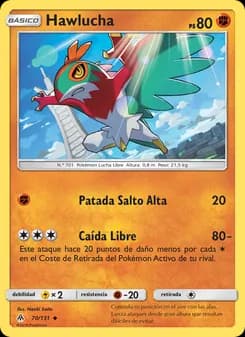 Hawlucha card in Spanish