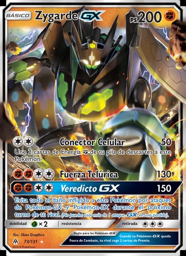 Zygarde GX card in Spanish