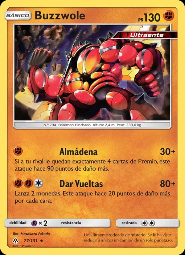 Buzzwole card in Spanish