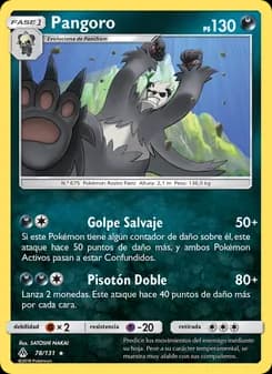 Pangoro card in Spanish