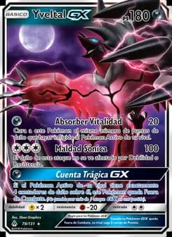Yveltal GX card in Spanish