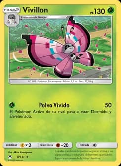 Vivillon card in Spanish