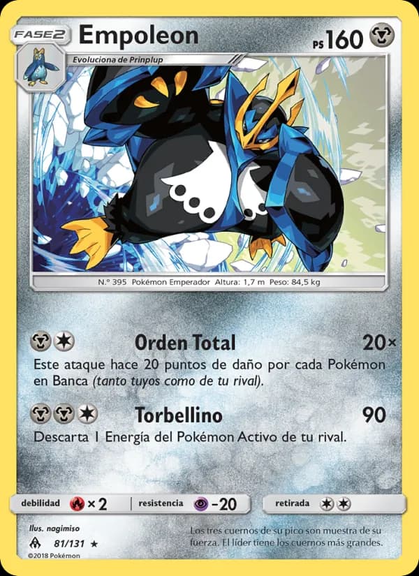 Empoleon card in Spanish