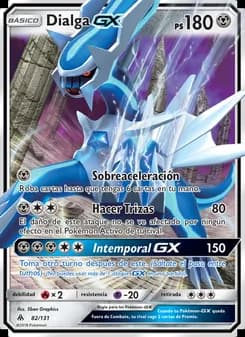 Dialga GX card in Spanish