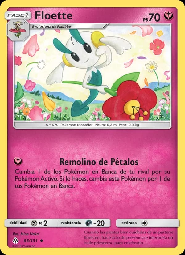 Floette card in Spanish