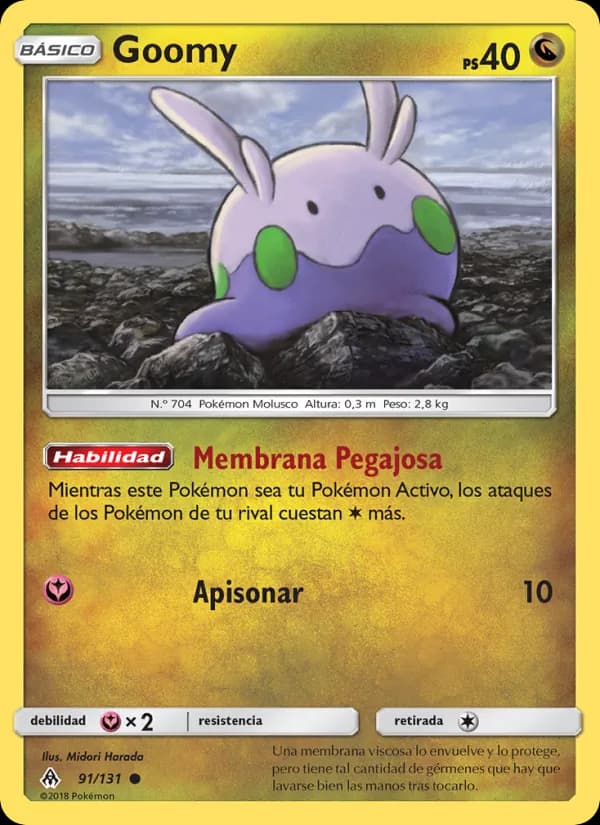 Goomy card in Spanish