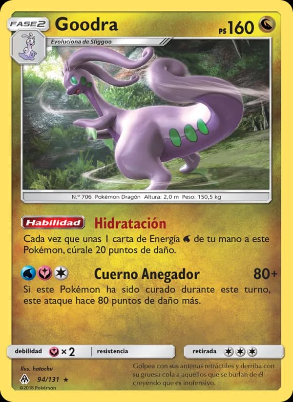 Goodra card in Spanish