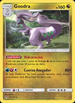 Goodra card in Spanish