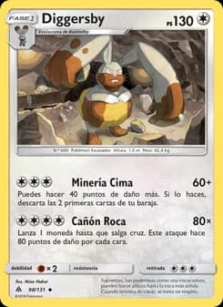 Diggersby card in Spanish