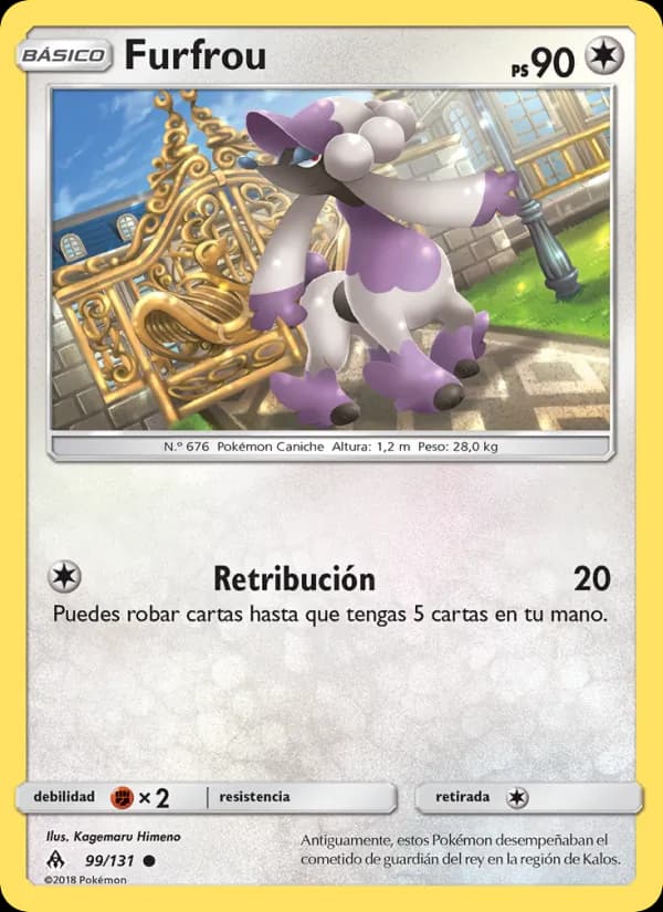 Furfrou card in Spanish