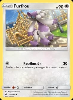 Furfrou card in Spanish