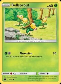 Bellsprout card in Spanish