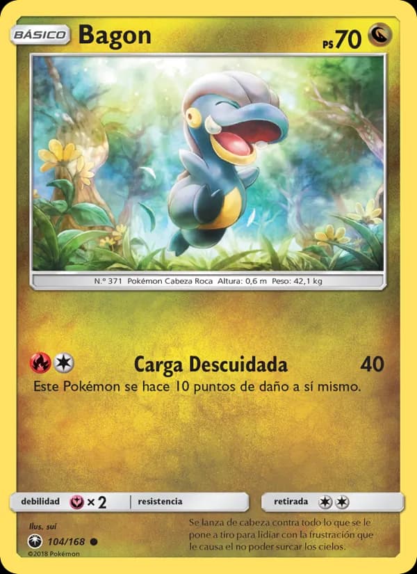 Bagon card in Spanish