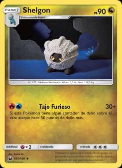 Shelgon card in Spanish