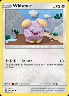 Whismur card in Spanish