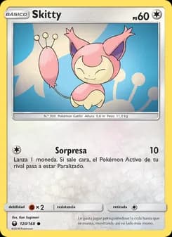 Skitty card in Spanish