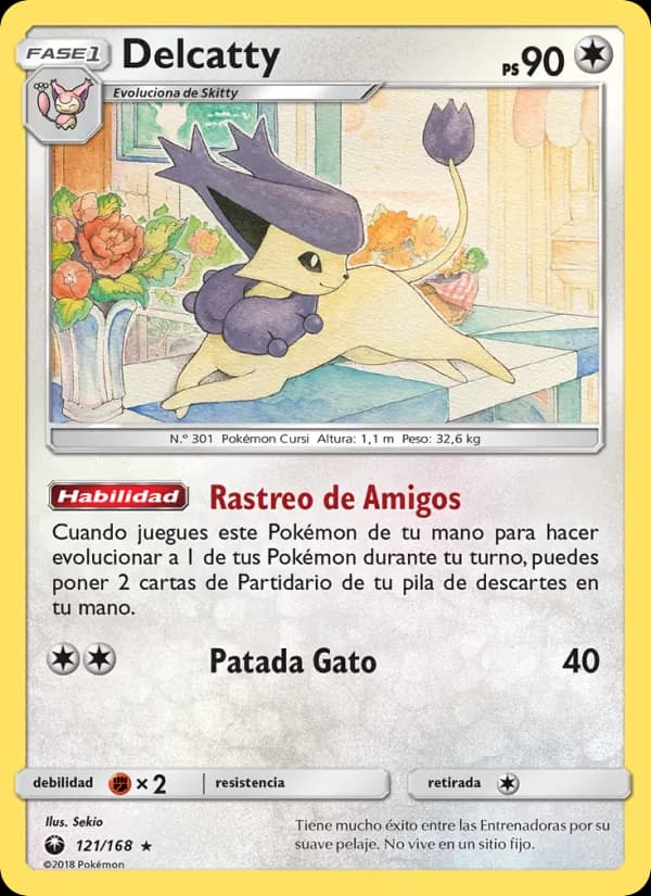 Delcatty card in Spanish