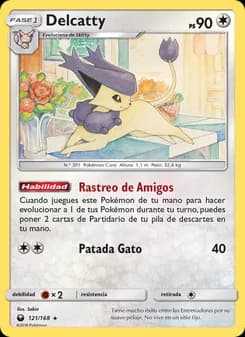 Delcatty card in Spanish