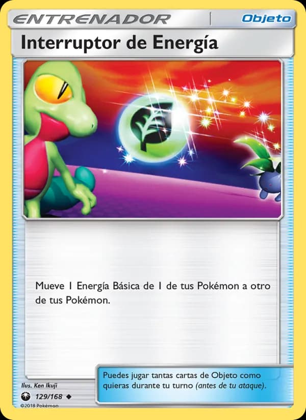 Interruptor de Energía card in Spanish