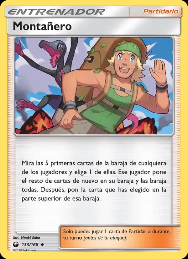 Montañero card in Spanish