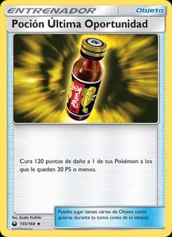 Poción Última Oportunidad card in Spanish