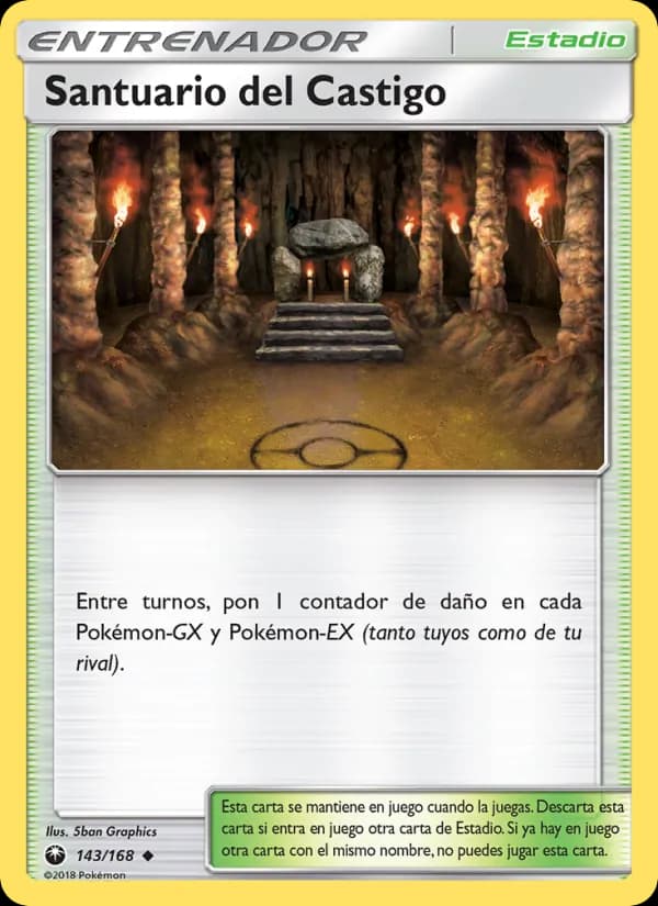 Santuario del Castigo card in Spanish