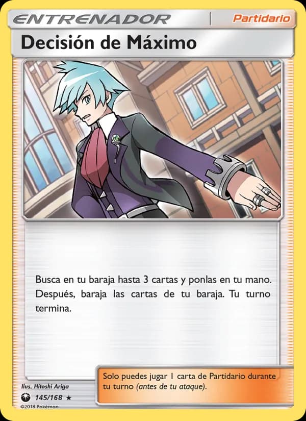 Decisión de Máximo card in Spanish