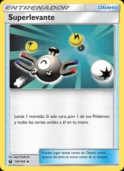 Superlevante card in Spanish