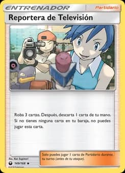 Reportera de Televisión card in Spanish