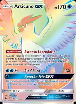 Articuno GX card in Spanish