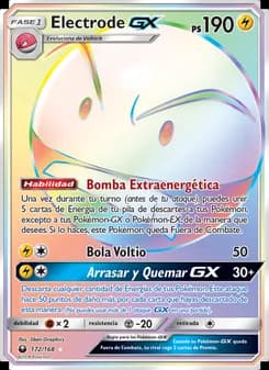Electrode GX card in Spanish