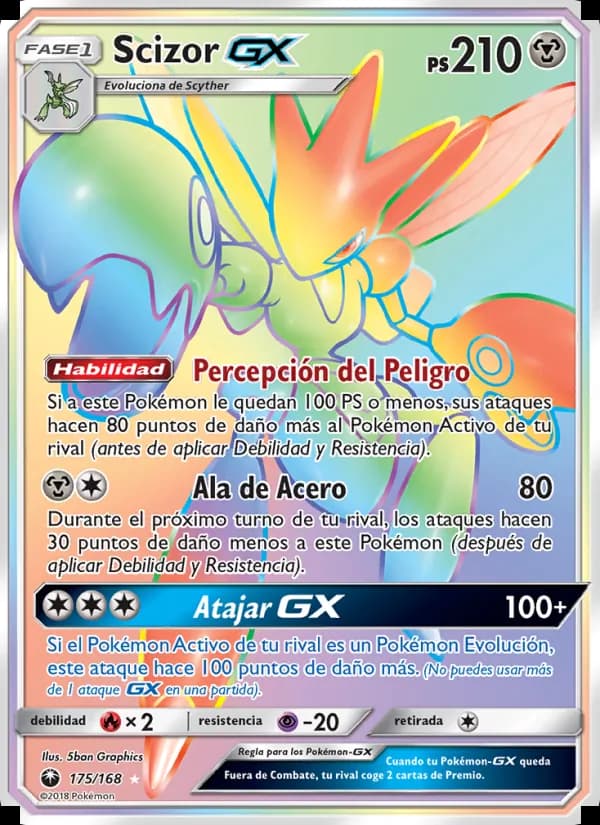 Scizor GX card in Spanish