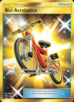 Bici Acrobática card in Spanish