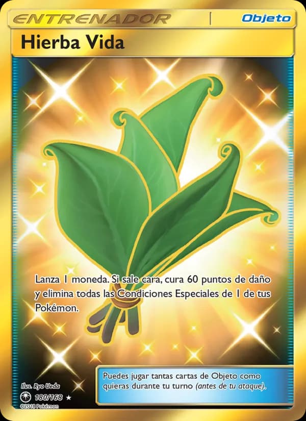 Hierba Vida card in Spanish