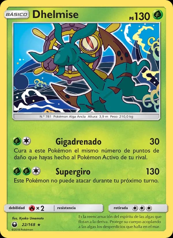 Dhelmise card in Spanish