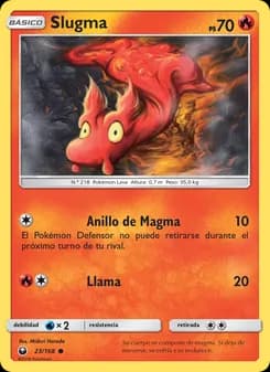 Slugma card in Spanish