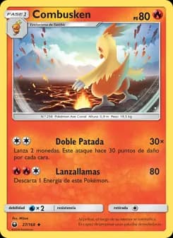 Combusken card in Spanish