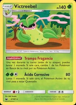 Victreebel card in Spanish