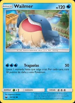 Wailmer card in Spanish