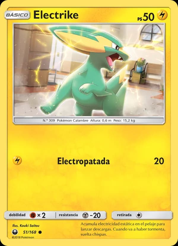 Electrike card in Spanish