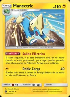 Manectric card in Spanish