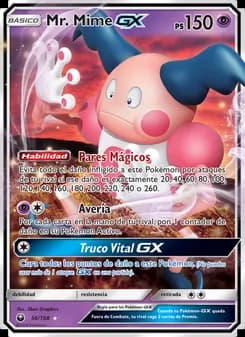 Mr. Mime GX card in Spanish