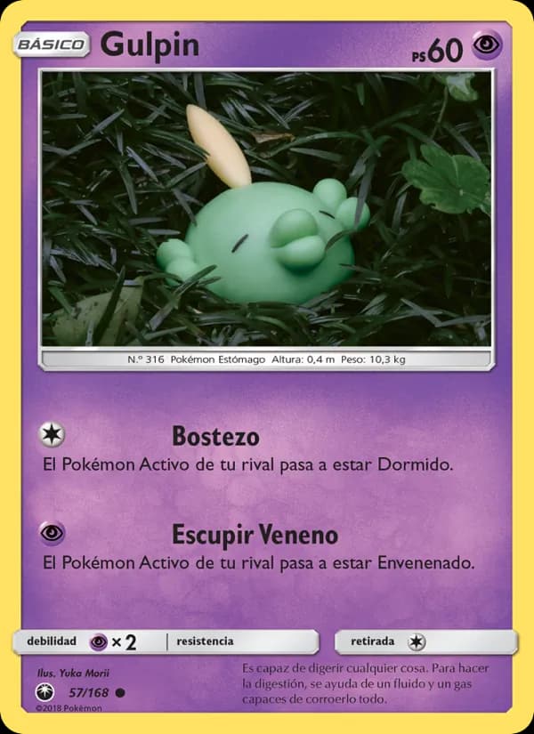 Gulpin card in Spanish