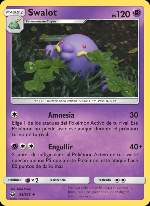 Swalot card in Spanish